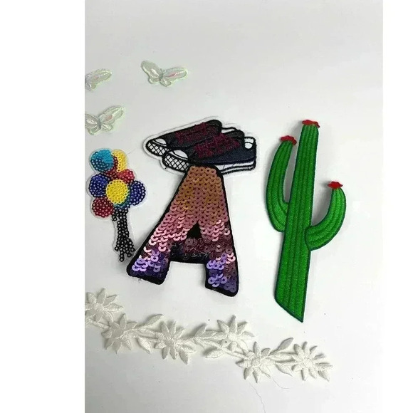 20 PC Assorted Sewing Applique Patches Iron on Sew On NEW Mixed Vintage - Picture 9 of 9